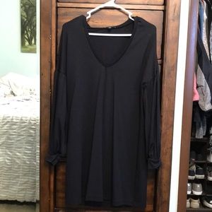 Black long sleeve dress